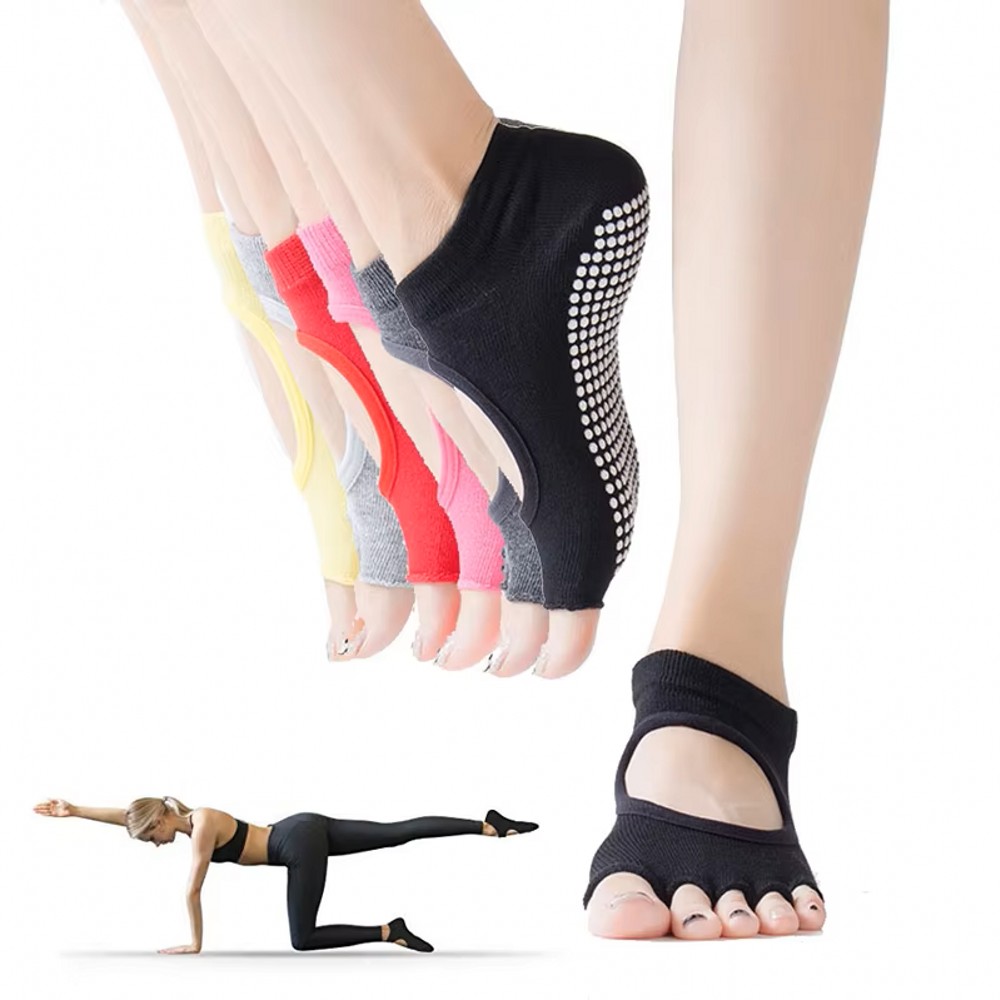 Backless Five Toe Yoga Socks O - Medias Para Pilates Y Yoga review and price